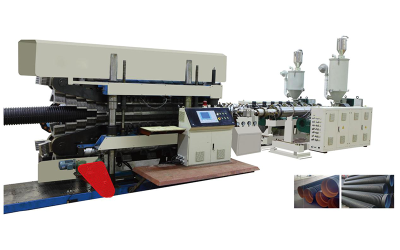PE/PVC Double-Wall Corrugated Pipe Extrusion Line
