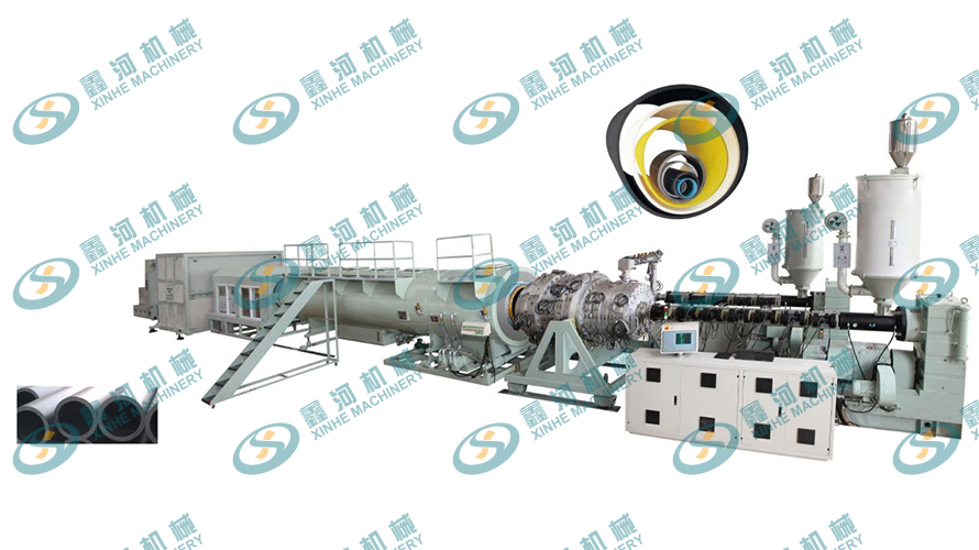 Large Diameter HDPE Water Supply And Gas Supply Pipe Extrusion Line